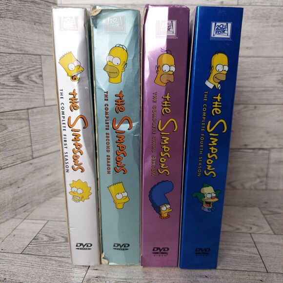 The Simpsons Complete Seasons 1-4 Box DVD Sets - USED: GOOD! 1 2 3 4 - Picture 16 of 16